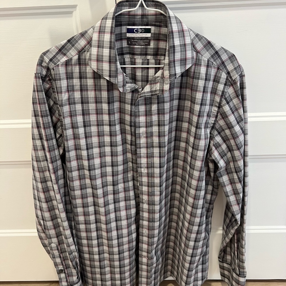 Men’s Broad Collar Dress Shirt L